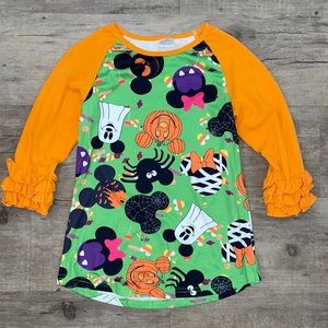 Disney Halloween Ruffle Sleeve Top